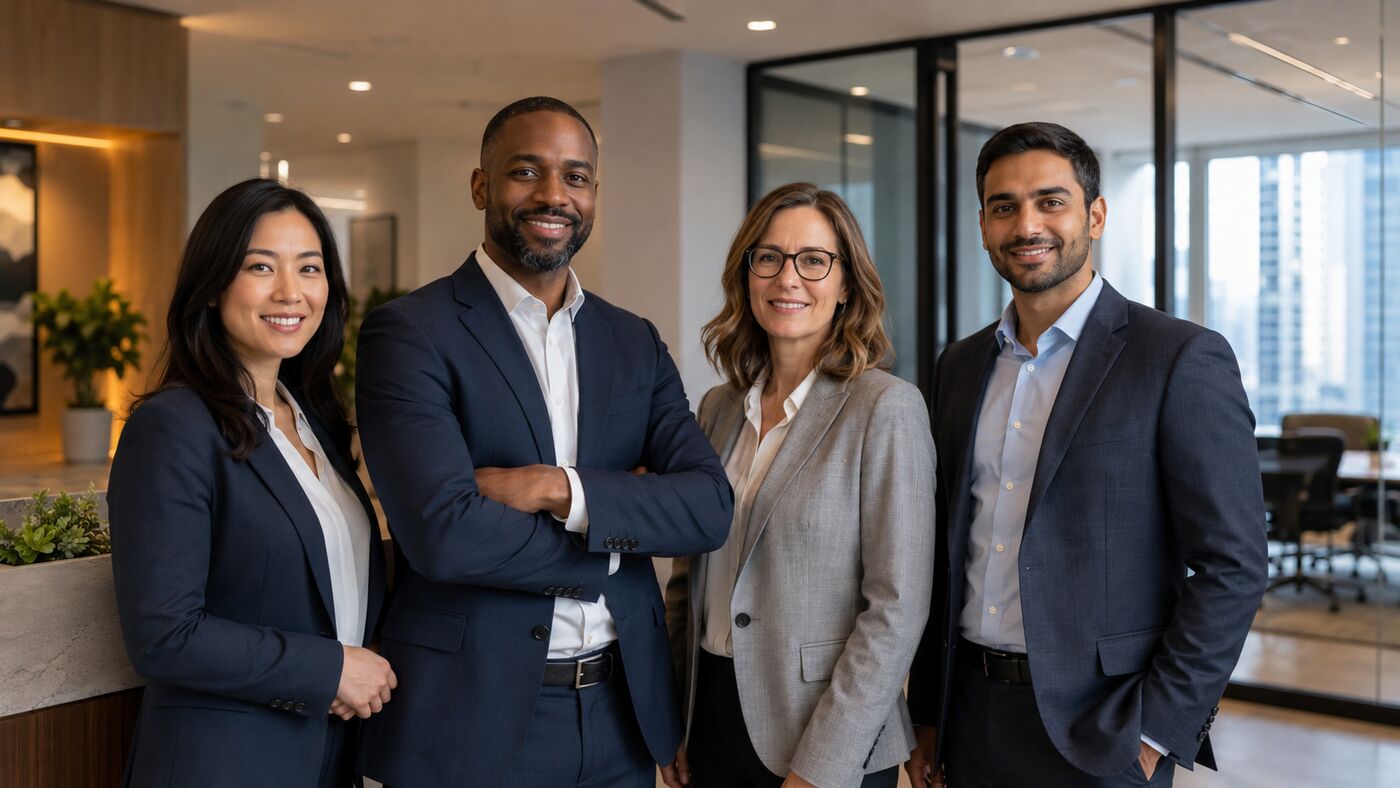 TACT LLC advisory team in a professional office environment.